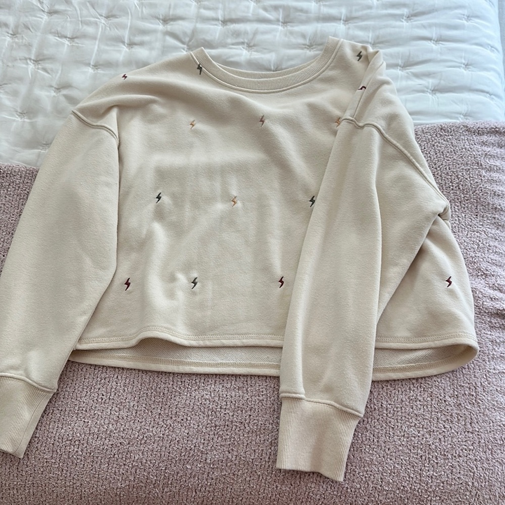 z supply lightning bolt shirt/crew neck